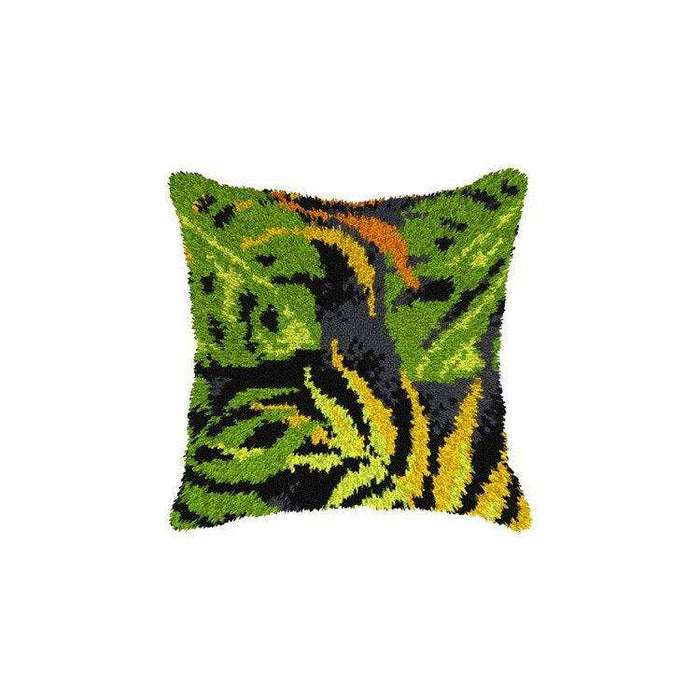 Orchidea Latch-Hook Cushion Kit Leaves Orchidea Cushion Kits - HobbyJobby