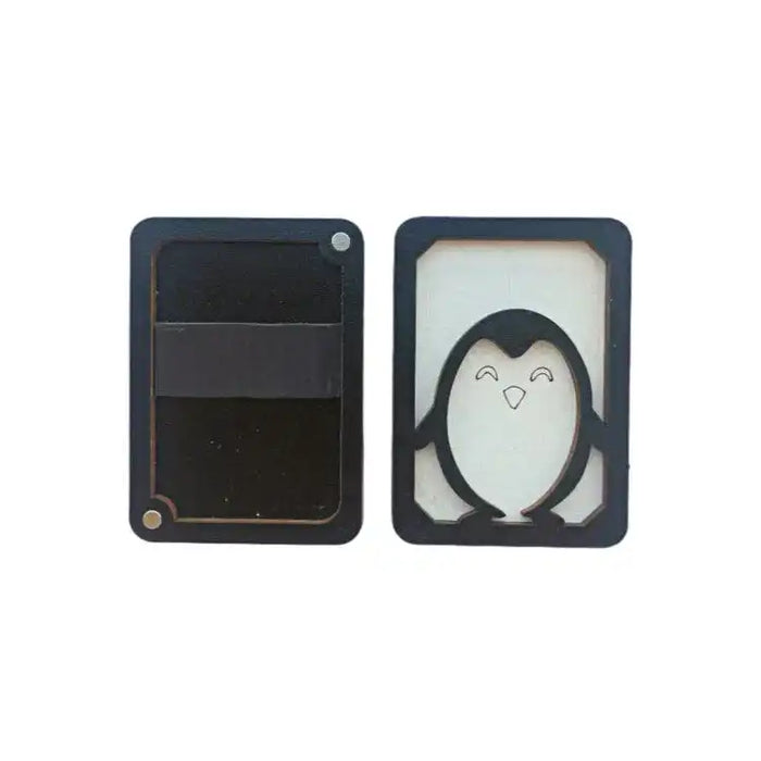 Wooden Needle Case. Penguin. Needle Cases - HobbyJobby