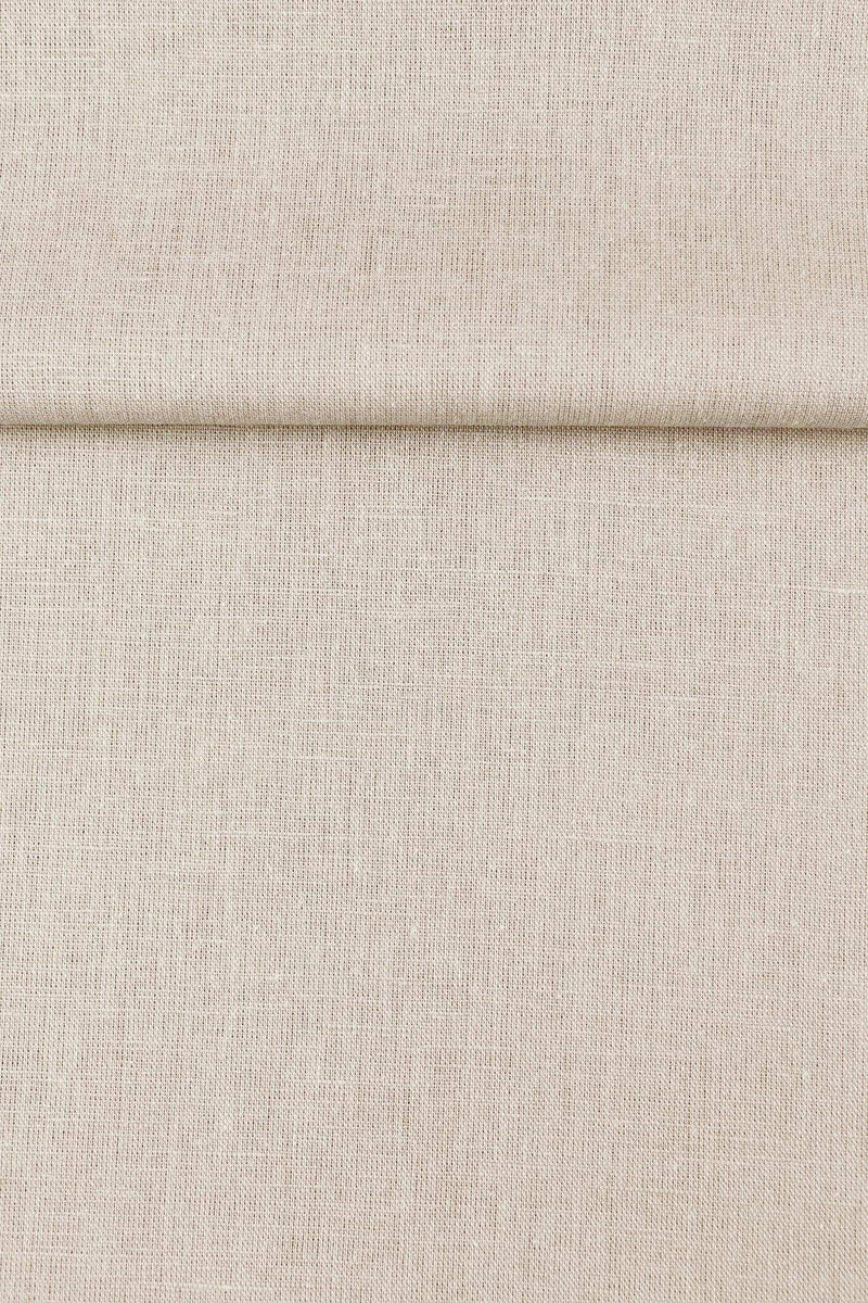 Luca-S Natural Pure Linen Wrinkled Fabric Light Beige Color Luca-S Linen Fabrics - HobbyJobby