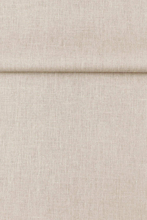 Luca-S Natural Pure Linen Wrinkled Fabric Light Beige Color Luca-S Linen Fabrics - HobbyJobby