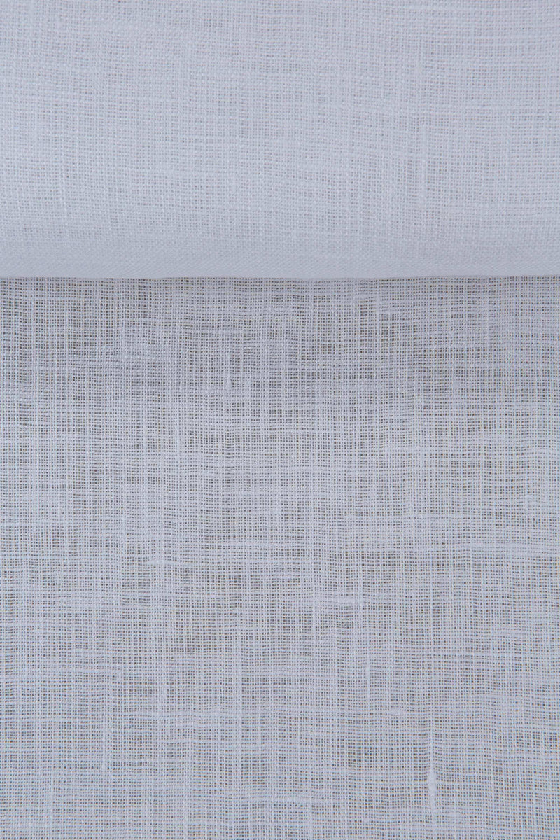 Luca-S Natural Pure 100% Linen Wrinkled Fabric Natural White Color Luca-S Linen Fabrics - HobbyJobby