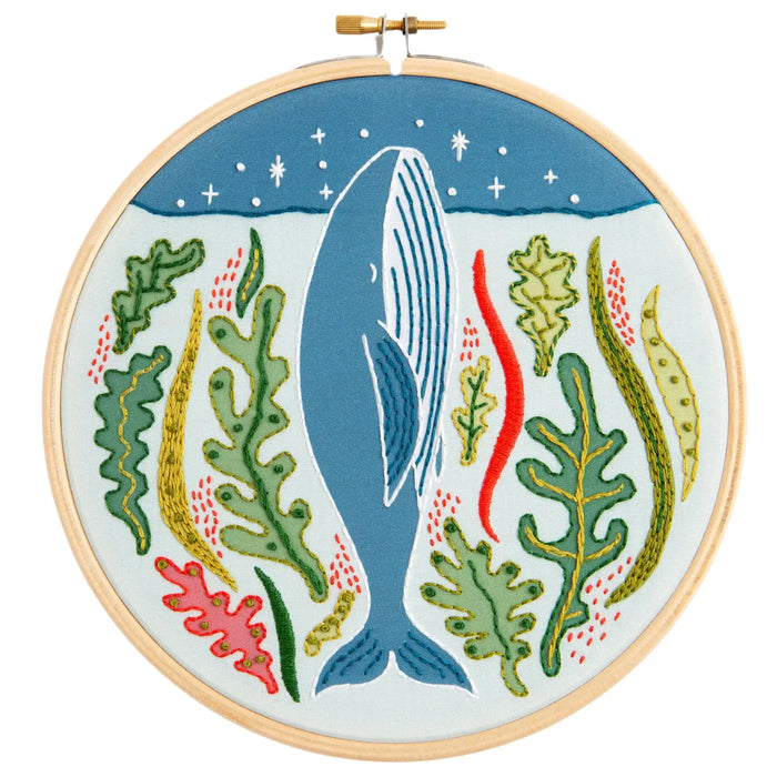 Stargazing Whale Embroidery Kit