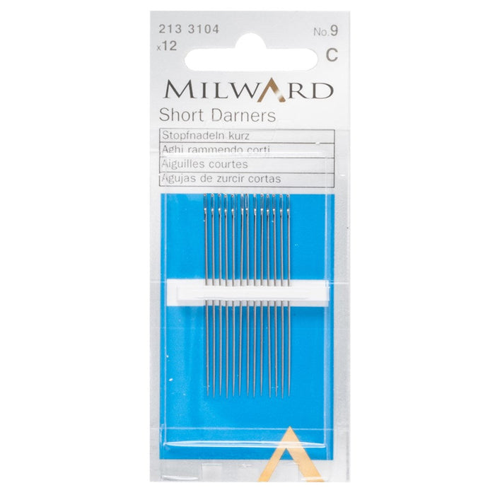 Milward Short Darners No.9: 12 Pieces
