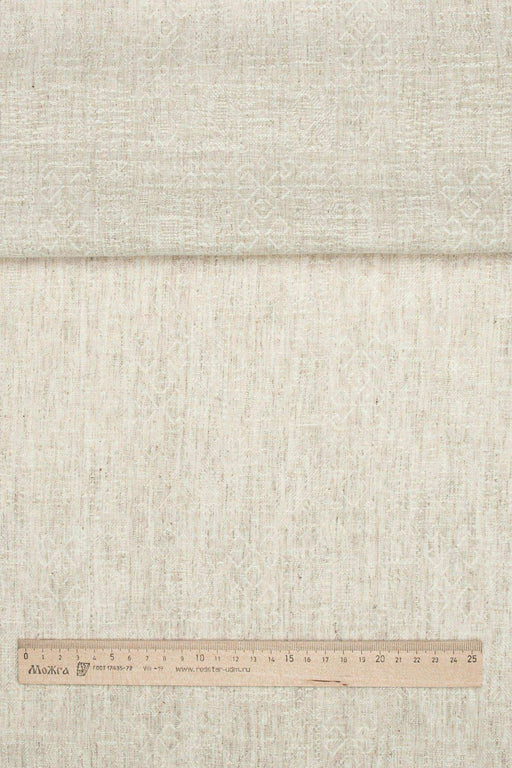 Luca-S Natural Pure Linen Wrinkled Fabric Rustic Color Luca-S Linen Fabrics - HobbyJobby