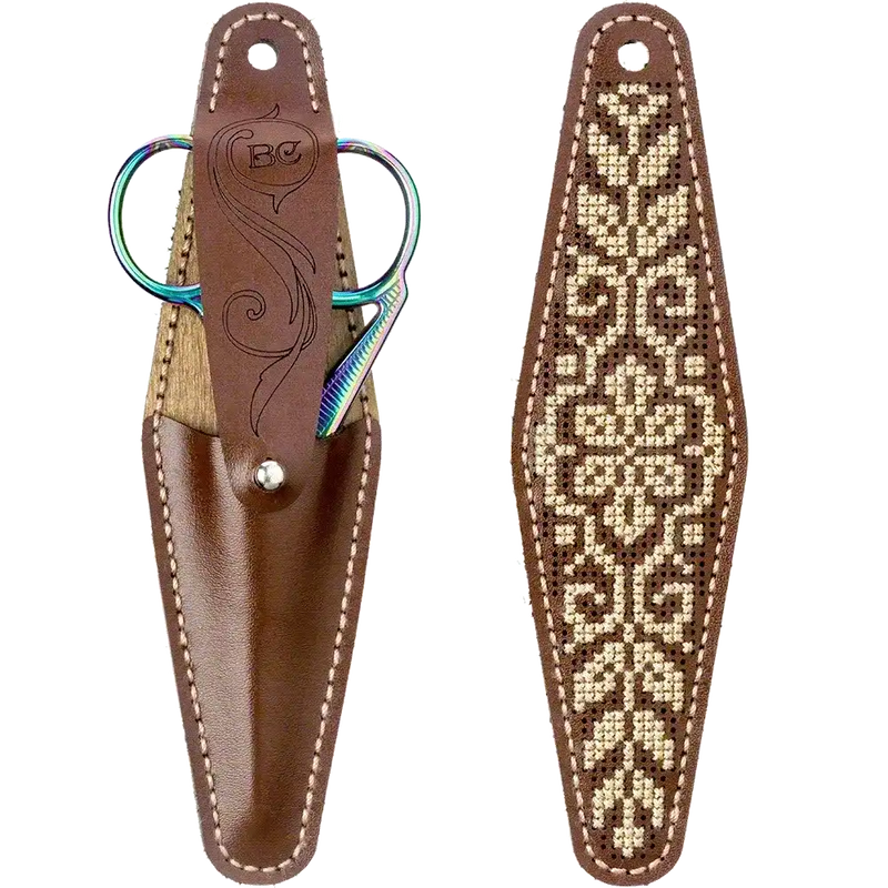 Scissor Case Needlecraft Kit - Étui à ciseaux en cuir