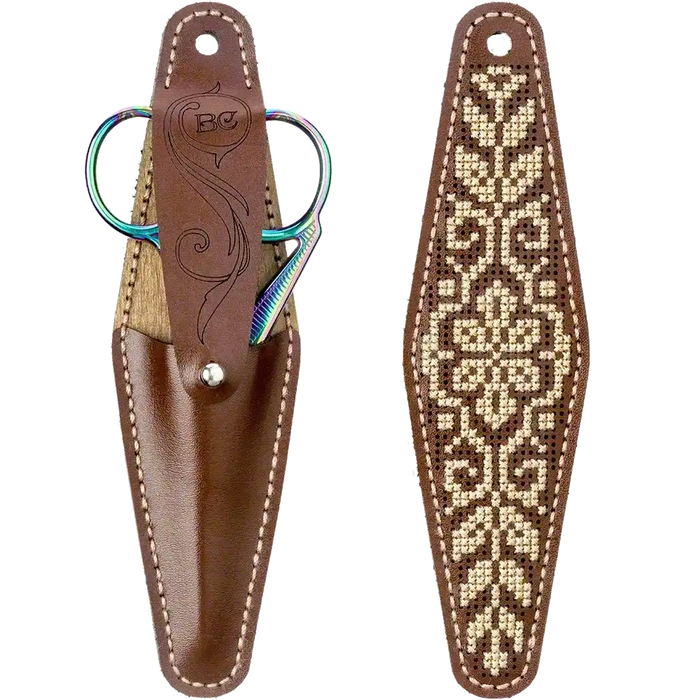 Scissor Case Needlecraft Kit - Étui à ciseaux en cuir