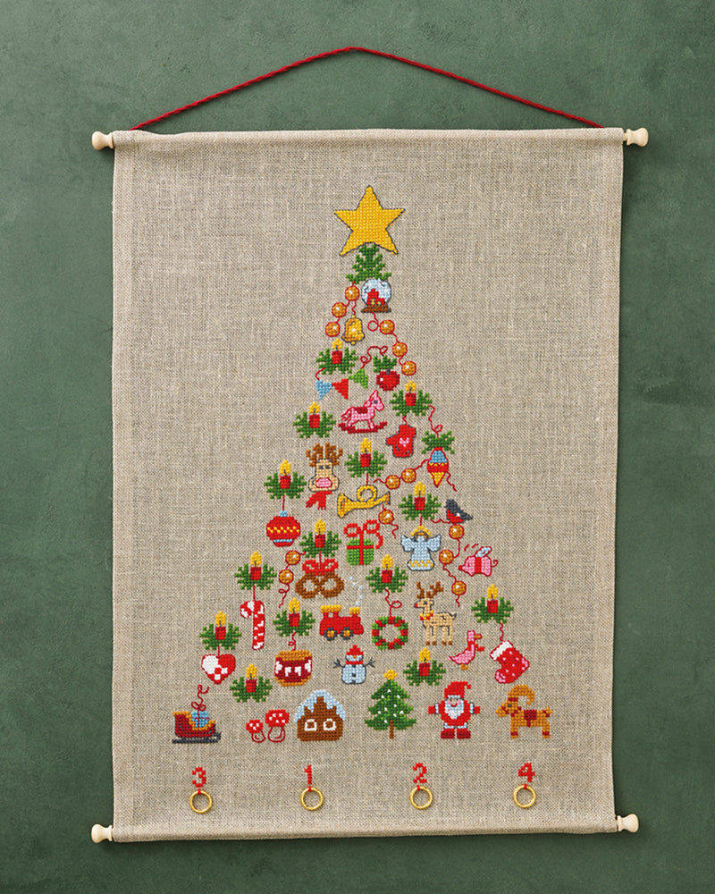 Cross Stitch Kit Permin - The Advent Tree