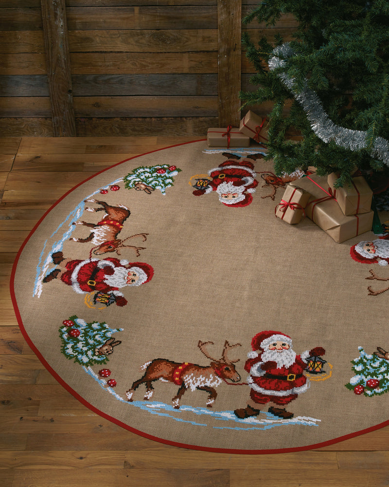 Cross Stitch Kit Permin - Santa Claus & reindeer
