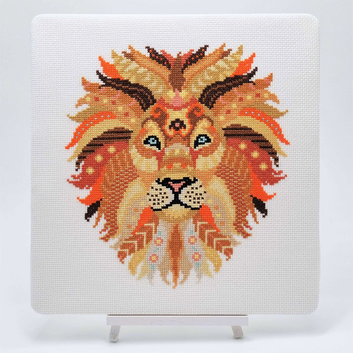 Mandala Lion Cross Stitch Kit