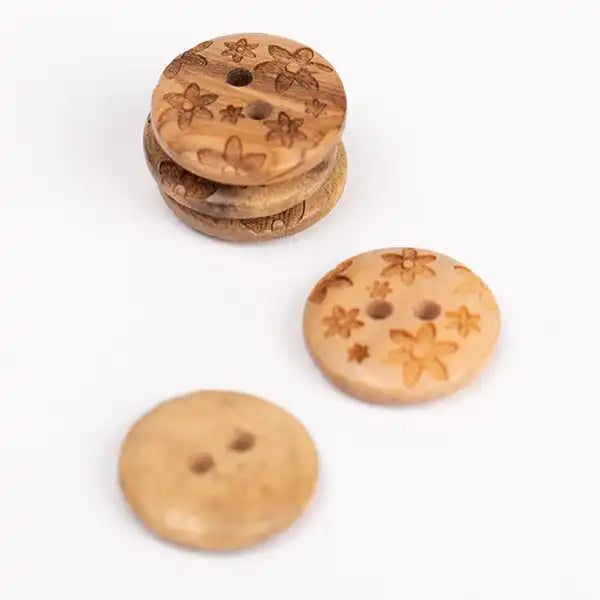 Flowers (wood) no. 628 Size: 15mm