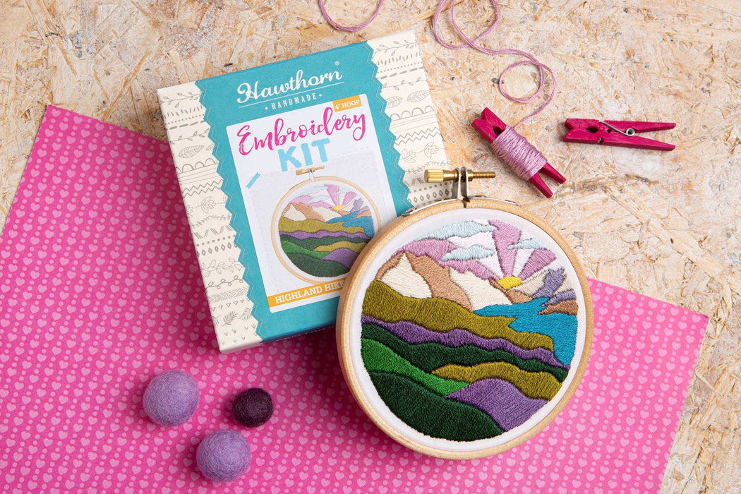 Highland Hike Mini Embroidery Kit