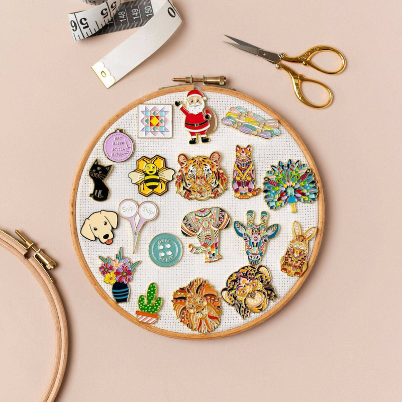 Ginger Cat Needle Minder for Cross Stitch & Embroidery