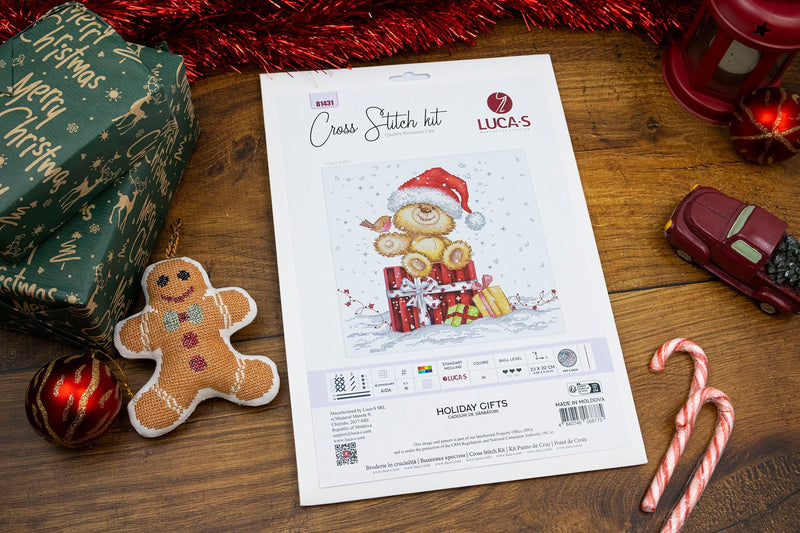 Cross Stitch Kit Luca-S -Holiday Gifts B1431
