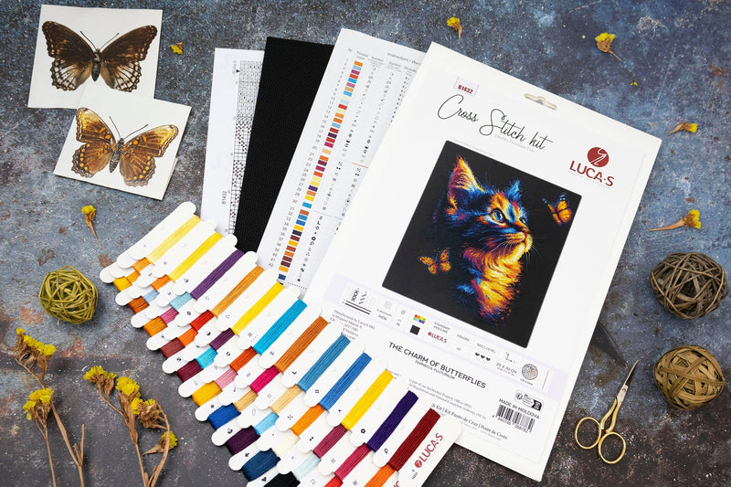 Cross Stitch Kit Luca-S -The Charm of Butterflies, B1432