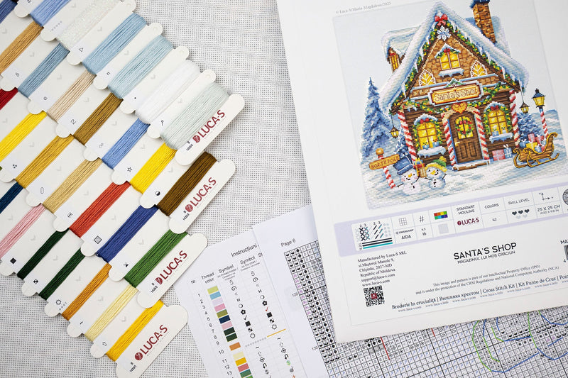 Cross Stitch Kit Luca-S - Santa’S Shop , B1435