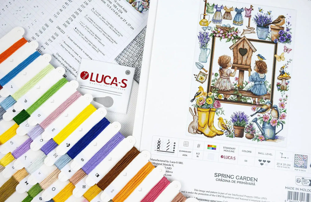 Cross Stitch Kit Luca-S - Spring Garden, B7047