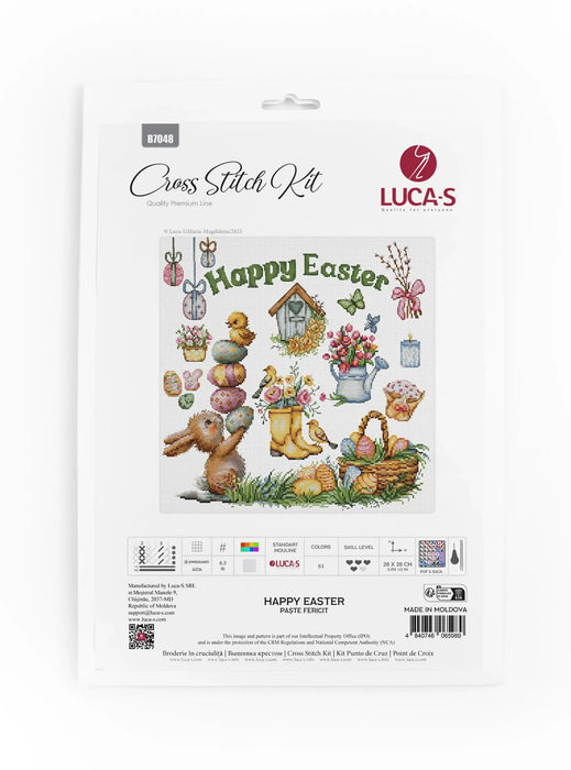 Cross Stitch Kit Luca-S - Happy Easter, B7048