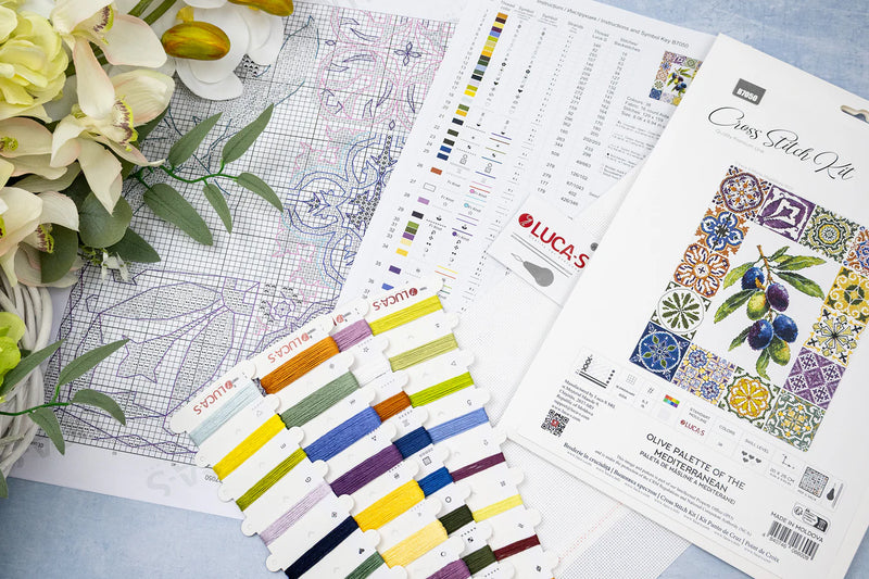 Cross Stitch Kit Luca-S - Olive Palette of the Mediterranean, B7050