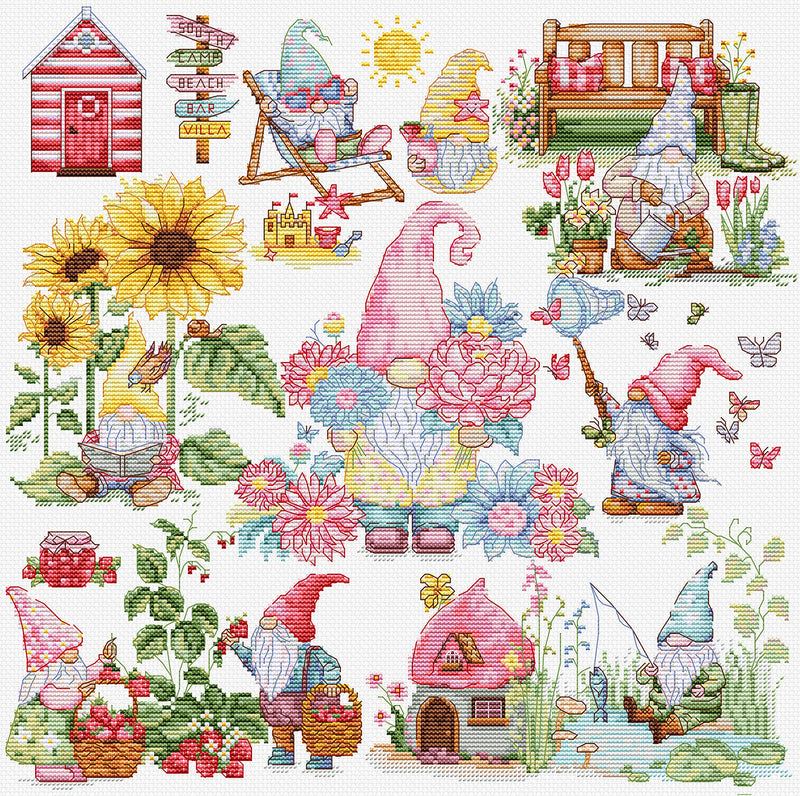 Cross Stitch Kit Luca-S - The Story of the Gnomes, B7060