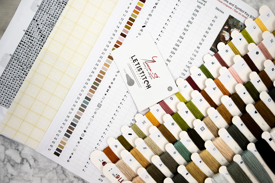 Cross Stitch Kit Luca-S GOLD -  The Mysterious Magnolias, B707