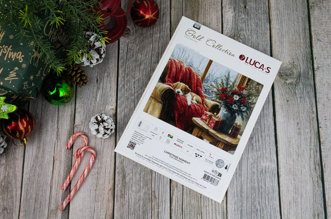 Cross Stitch Kit Luca-S GOLD - Christmas Moment, B711