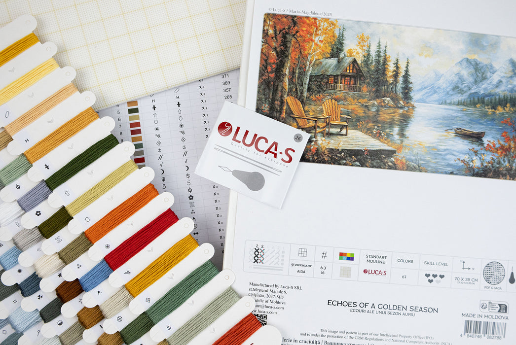 Cross Stitch Kit Luca-S GOLD - Echoes of a Golden Season, B716