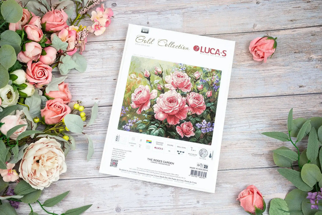 Cross Stitch Kit Luca-S GOLD - The Roses Garden, B717