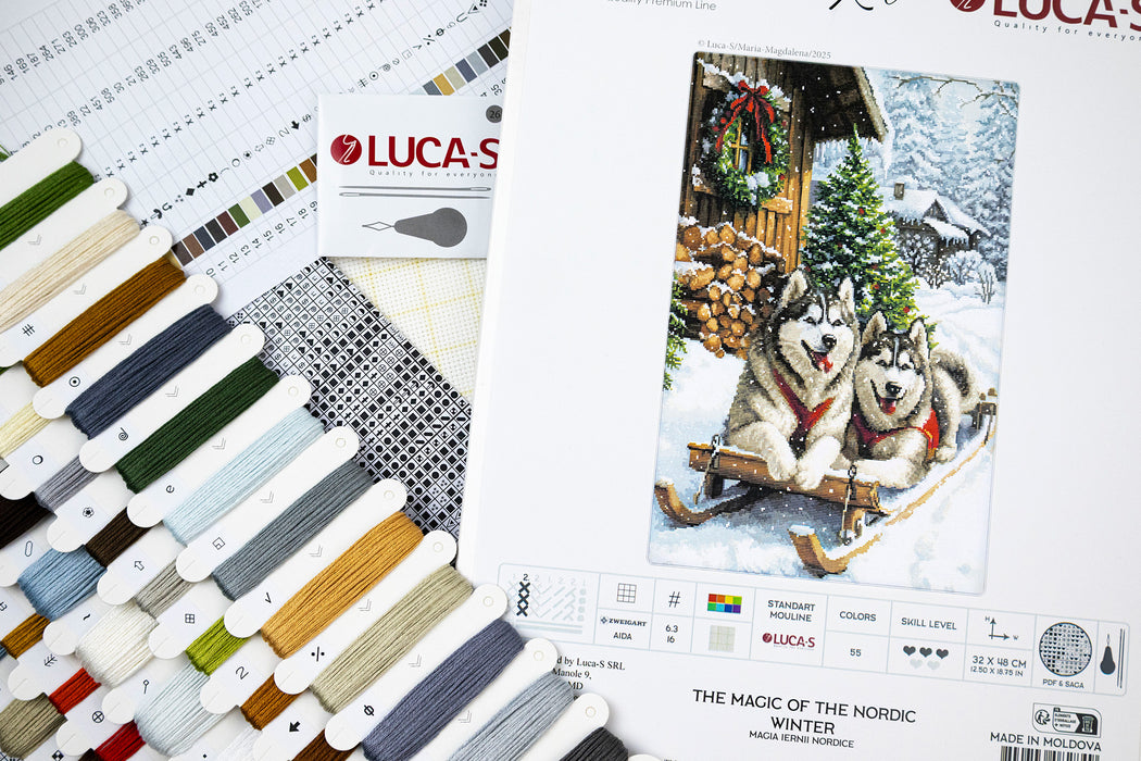 Cross Stitch Kit Luca-S - The Magic of the Nordic Winter, B722