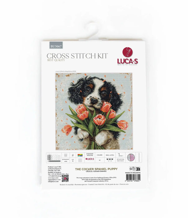 Cross Stitch Kit Luca-S -  The Cocker Spaniel Puppy, BU5067