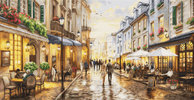 Petit Point Kit Luca-S GOLD - Night Time Café, G729
