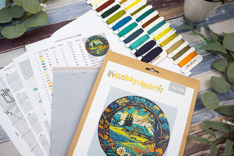 Cross Stitch Kit HobbyJobby - Summer Village