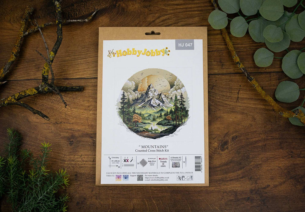 Cross Stitch Kit HobbyJobby - Mountains