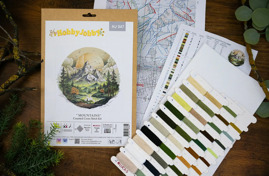 Cross Stitch Kit HobbyJobby - Mountains
