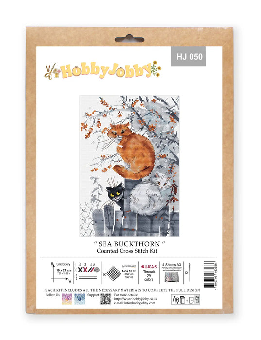 Cross Stitch Kit HobbyJobby - Sea Buckthorn