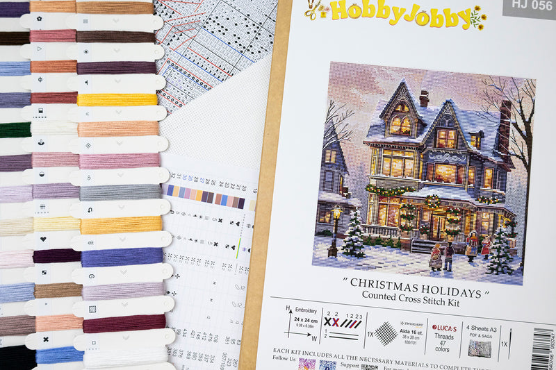 Cross Stitch Kit HobbyJobby - Christmas Holidays