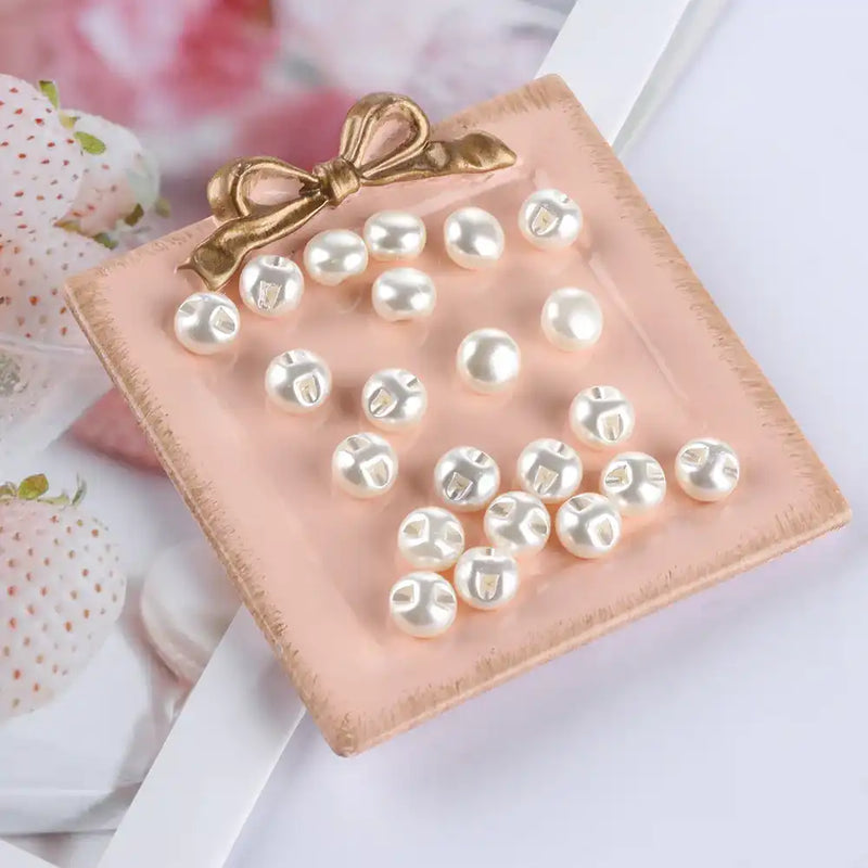 Round Pearl Buttons Clothing