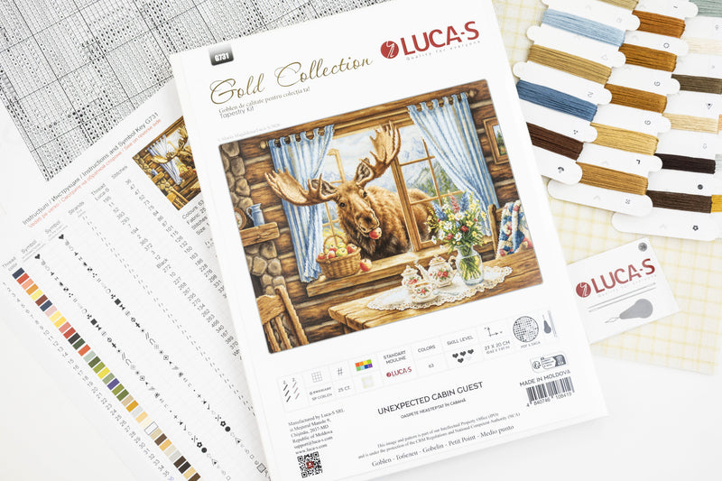 Petit Point Kit Luca-S GOLD - Unexpected Cabin Guest, G731