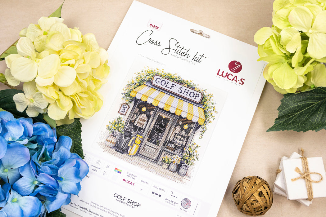 Cross Stitch Kit Luca-S - Golf Shop, B1438