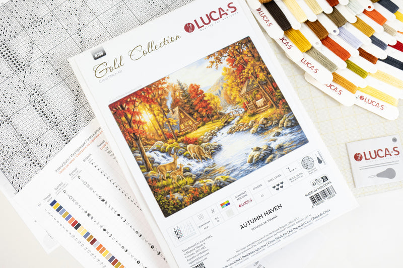 Cross Stitch Kit Luca-S GOLD - Autumn Haven, B736