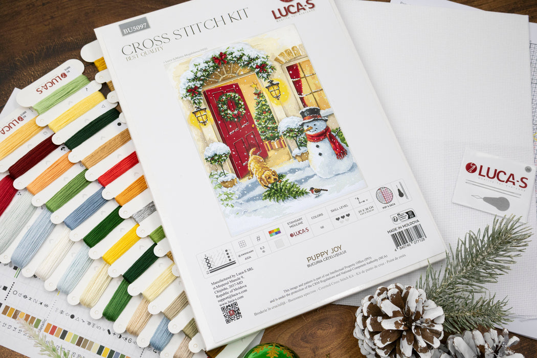 Cross Stitch Kit Luca-S - Puppy Joy, BU5097