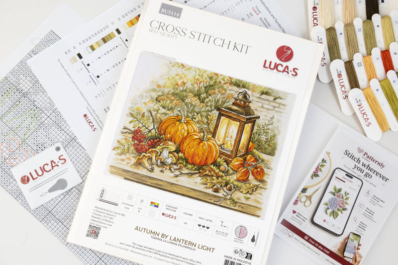 Cross Stitch Kit Luca-S - Autumn by Lantern Light, BU5114