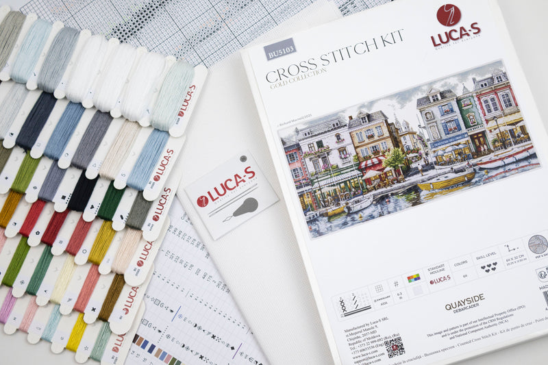 Cross Stitch Kit Luca-S GOLD - Quayside, BU5103