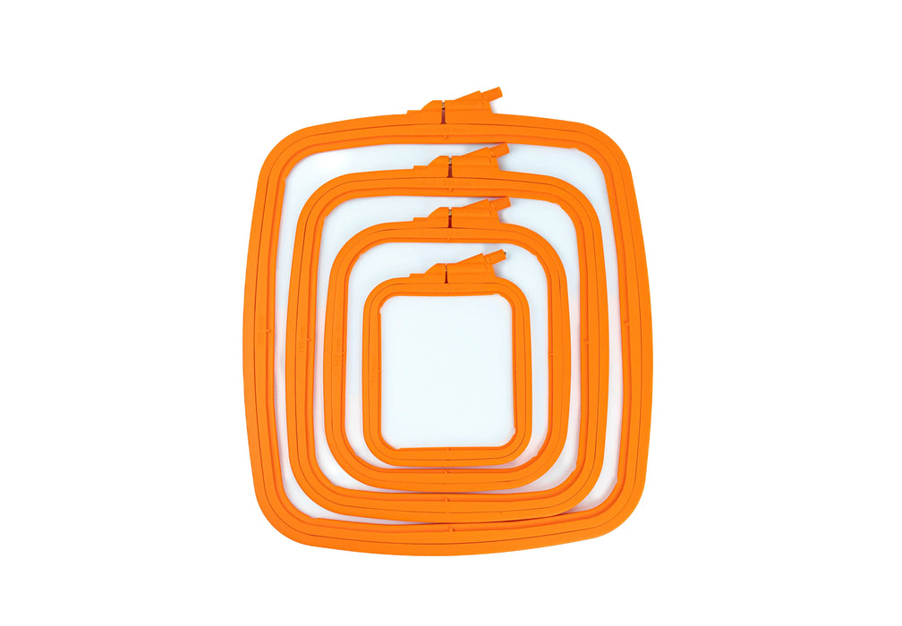 Cross Stitch Square Hoop, Orange - Nurge Embroidery Hoop