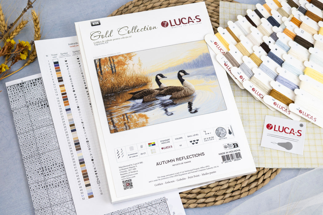 Petit Point Kit Luca-S GOLD - Autumn Reflections, G728