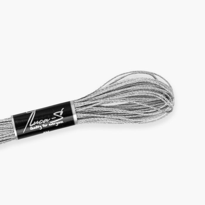 Metallized Embroidery Thread Luca-S - PURE SILVER