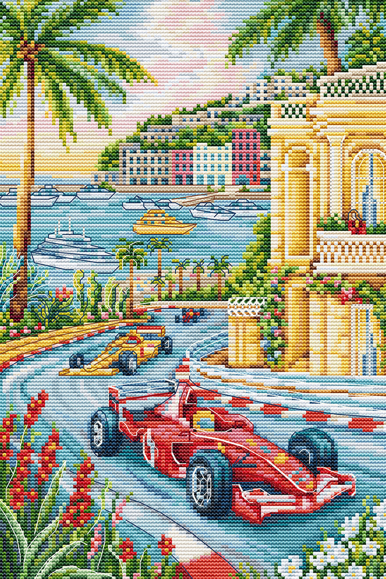 Cross Stitch Kit Luca-S - F1 Grand Prix Monaco, PK05