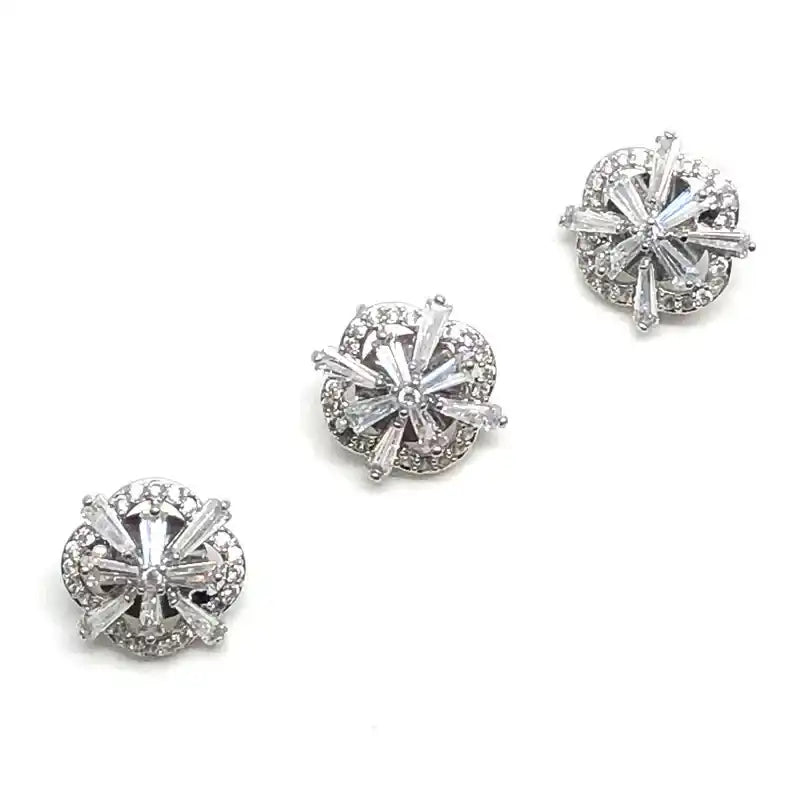 Cubic Zirconia Button for Clothing