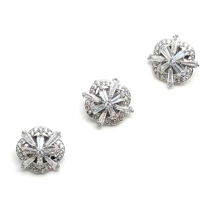 Cubic Zirconia Button for Clothing