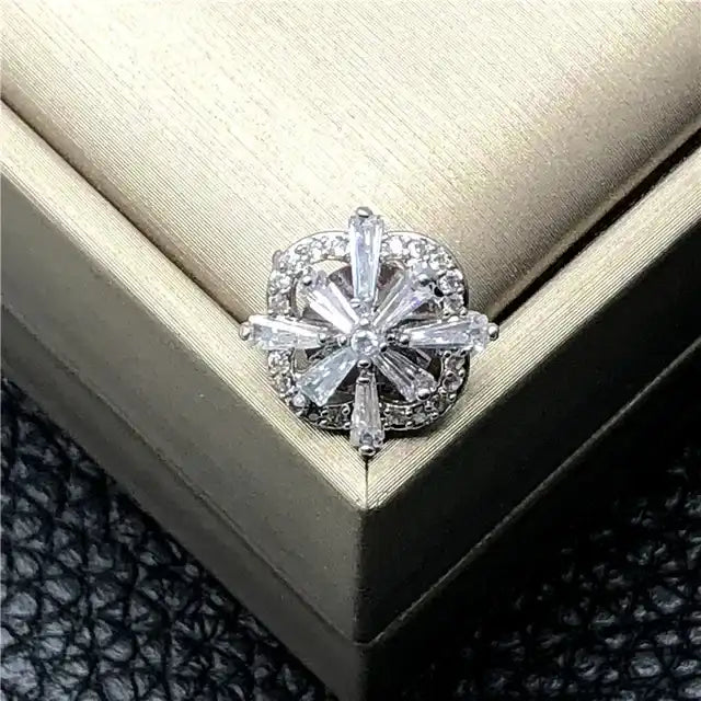 Cubic Zirconia Button for Clothing