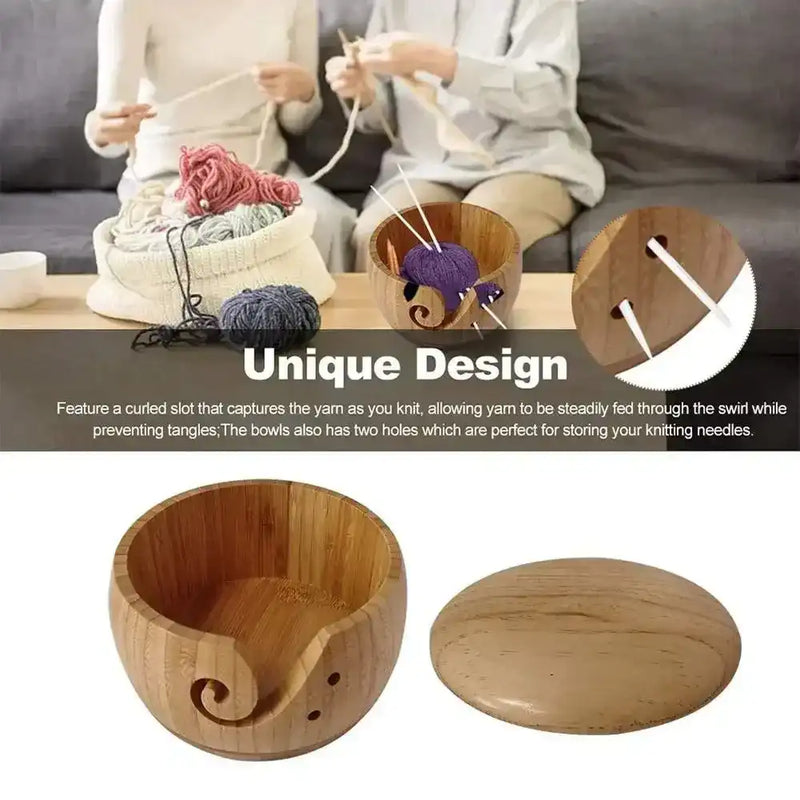 Handmade Holes Woolen Knitting Storage Basket Wool Holder